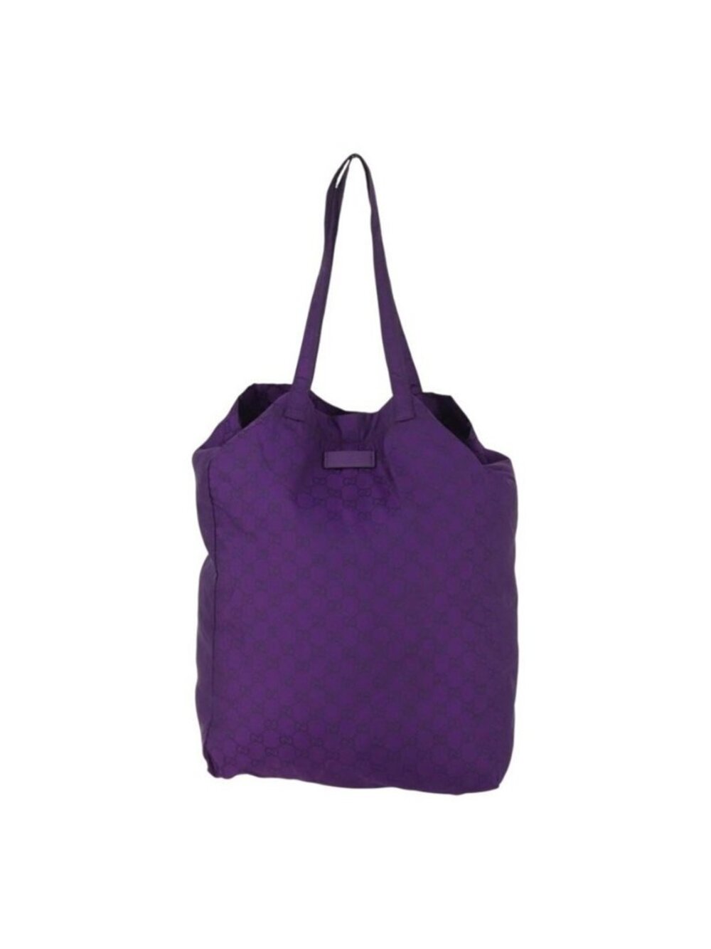 Authentic GUCCI GG Canvas Shoulder Bag Nylon Purple 281487 - Picture 4 of 16